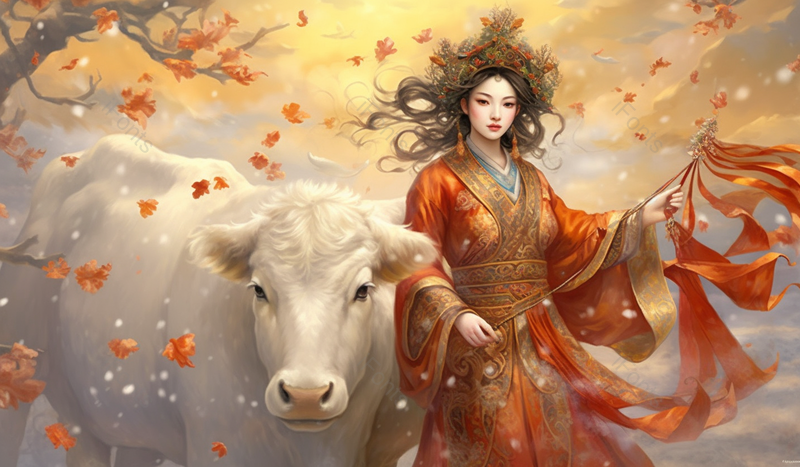 一个女生和动物的唯美肖像插画背景,插画/手绘图,插画/手绘图库,插画/手绘图下载,插画/手绘